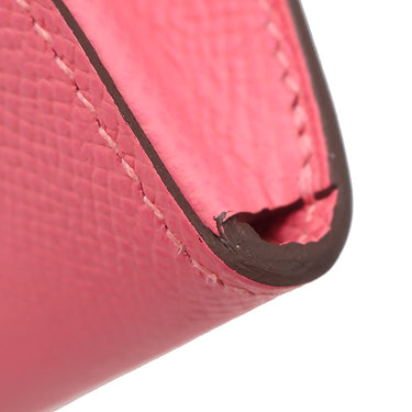 エルメス HERMES シェーヌダンクル トゥーゴー ローズアザレ ヴォーエプソン 長財布 シルバー金具 ショルダー