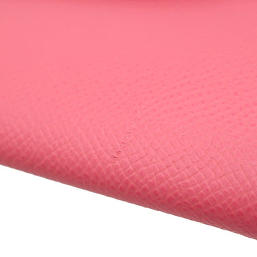 エルメス HERMES シェーヌダンクル トゥーゴー ローズアザレ ヴォーエプソン 長財布 シルバー金具 ショルダー