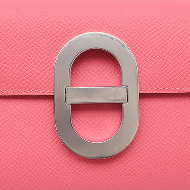 エルメス HERMES シェーヌダンクル トゥーゴー ローズアザレ ヴォーエプソン 長財布 シルバー金具 ショルダー