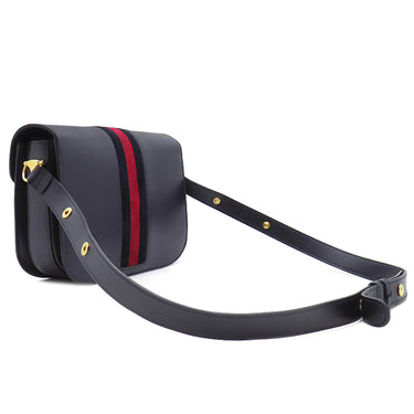 グッチ GUCCI ホースビット 1955 ミディアム ショルダーバッグ 602204 ネイビー×レッド レザー ショルダーバッグ ゴールド金具 シェリーライン