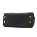 シャネル CHANEL トップハンドル ミニ フラップ バッグ AS2215 ブラック レザー キャビアスキン 2WAYバッグ ゴールド金具 ココハンドル 黒 ショルダーバッグ