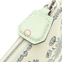 エルメス HERMES シルキー ポケット レオパード マッシュルーム×モーヴシルベストル×ヴェールフィズ シルク ヴォーエプソン ポーチ シルバー金具 オフホワイト ピンク 薄緑 アニマル柄 フラットポーチ 化粧ポーチ