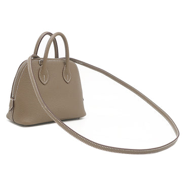 エルメス HERMES ボリード1923 ミニ エトゥープ シェーブル 2WAYバッグ シルバー金具 新品 未使用 グレージュ ハンドバッグ ショルダー