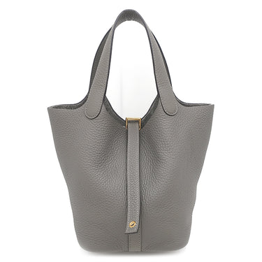 エルメス HERMES ピコタンロックPM グリメイヤー トリヨンクレマンス ハンドバッグ ゴールド金具