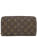 ルイヴィトン LOUIS VUITTON ジッピー オーガナイザー M60002 モノグラム モノグラムキャンバス 長財布 ゴールド金具 茶 ラウンドファスナー