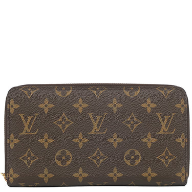 ルイヴィトン LOUIS VUITTON ジッピー オーガナイザー M60002 モノグラム モノグラムキャンバス 長財布 ゴールド金具 茶 ラウンドファスナー