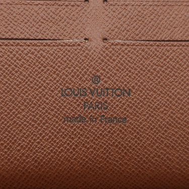 ルイヴィトン LOUIS VUITTON ジッピー オーガナイザー M60002 モノグラム モノグラムキャンバス 長財布 ゴールド金具 茶 ラウンドファスナー