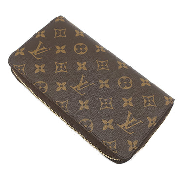 ルイヴィトン LOUIS VUITTON ジッピー オーガナイザー M60002 モノグラム モノグラムキャンバス 長財布 ゴールド金具 茶 ラウンドファスナー
