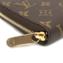 ルイヴィトン LOUIS VUITTON ジッピー オーガナイザー M60002 モノグラム モノグラムキャンバス 長財布 ゴールド金具 茶 ラウンドファスナー