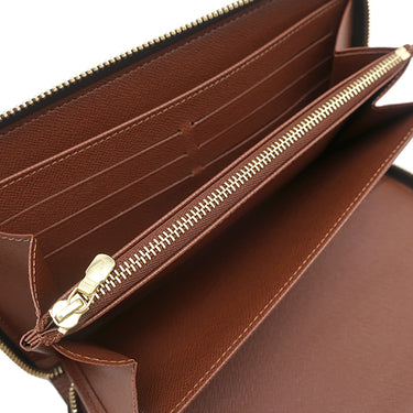 ルイヴィトン LOUIS VUITTON ジッピー オーガナイザー M60002 モノグラム モノグラムキャンバス 長財布 ゴールド金具 茶 ラウンドファスナー