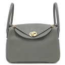 エルメス HERMES リンディ26 ヴェールアマンド エバーカラー 2WAYバッグ ゴールド金具 グレー