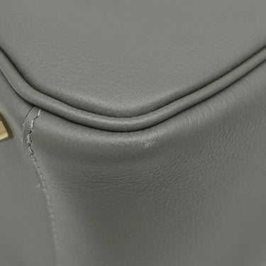 エルメス HERMES リンディ26 ヴェールアマンド エバーカラー 2WAYバッグ ゴールド金具 グレー