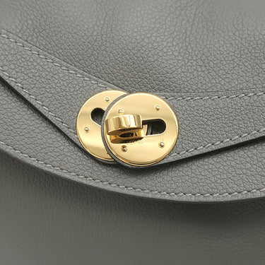 エルメス HERMES リンディ26 ヴェールアマンド エバーカラー 2WAYバッグ ゴールド金具 グレー