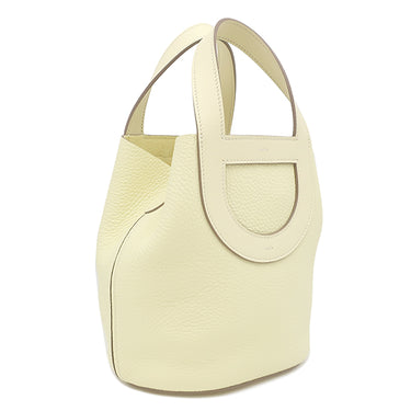 エルメス HERMES インザループ18 ジョーヌミルトン トリヨンクレマンス ヴォースイフト ハンドバッグ シルバー金具 新品 未使用 黄色
