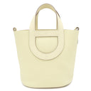 エルメス HERMES インザループ18 ジョーヌミルトン トリヨンクレマンス ヴォースイフト ハンドバッグ シルバー金具 新品 未使用 黄色