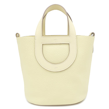 エルメス HERMES インザループ18 ジョーヌミルトン トリヨンクレマンス ヴォースイフト ハンドバッグ シルバー金具 新品 未使用 黄色