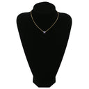 エルメス HERMES ポップアッシュ ミニ ペンダント リラXゴールド GP ラッカー ネックレス 紫 Hモチーフ