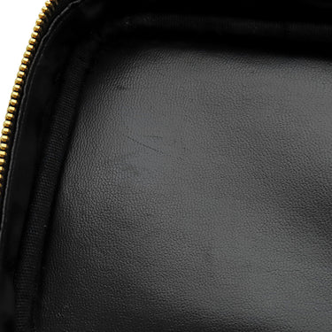 シャネル CHANEL バニティ A01998 ブラック レザー キャビアスキン ハンドバッグ ゴールド金具 黒 ココマーク ヴァニティ