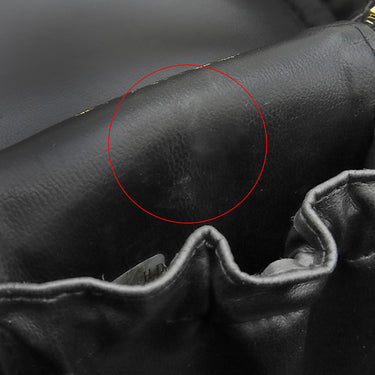 シャネル CHANEL バニティ A01998 ブラック レザー キャビアスキン ハンドバッグ ゴールド金具 黒 ココマーク ヴァニティ