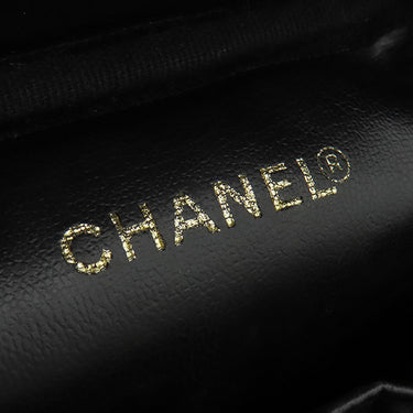 シャネル CHANEL バニティ A01998 ブラック レザー キャビアスキン ハンドバッグ ゴールド金具 黒 ココマーク ヴァニティ