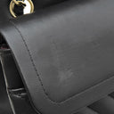 シャネル CHANEL マトラッセ 25 シェブロン ブラック ラムスキン ショルダーバッグ ゴールド金具 黒 ダブルフラップ Vステッチ