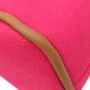 エルメス HERMES ボリード ミニ ハイビスカス コットン ポーチ シルバー金具 ピンク オレンジ