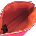 エルメス HERMES ボリード ミニ ハイビスカス コットン ポーチ シルバー金具 ピンク オレンジ