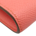 エルメス HERMES コンスタンス ロング フラミンゴ ヴォーエプソン 長財布 シルバー金具 二つ折り財布