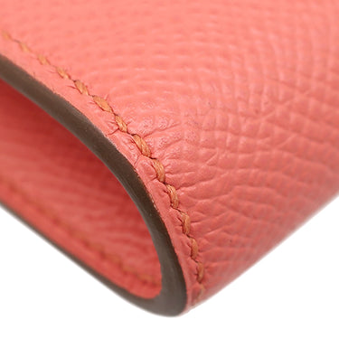 エルメス HERMES コンスタンス ロング フラミンゴ ヴォーエプソン 長財布 シルバー金具 二つ折り財布