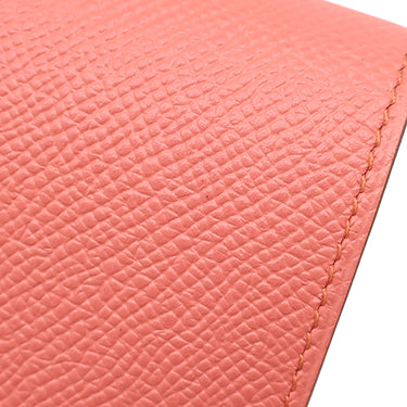 エルメス HERMES コンスタンス ロング フラミンゴ ヴォーエプソン 長財布 シルバー金具 二つ折り財布