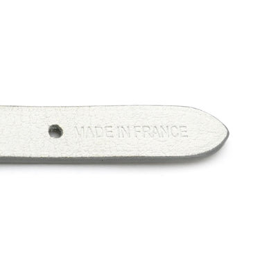 エルメス HERMES モール ホワイト ヴォースイフト メタル ブレスレット ゴールド金具 白 レザーブレス H