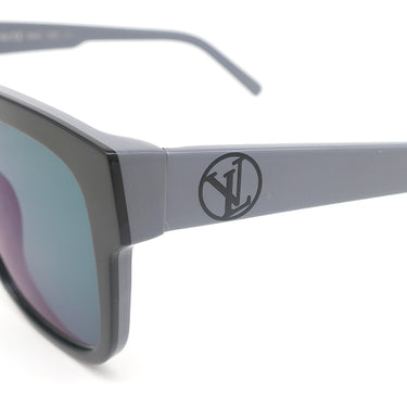 ルイヴィトン LOUIS VUITTON アウタースペース 53□21 Z1093E グレー×ノワール アセテート サングラス 黒 バイカラー スクエア