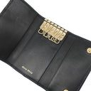 ミュウミュウ MIU MIU マテラッセ キーケース 5PG222 N88 ブラック レザー キーケース ゴールド金具 黒 メタルロゴ 6連 6本 MATELASSE