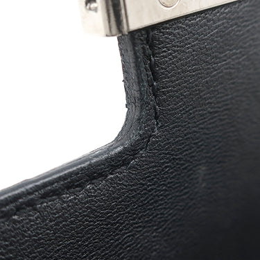 エルメス HERMES コンスタンス トゥーゴー ブラック ヴォーエプソン 長財布 シルバー金具 黒