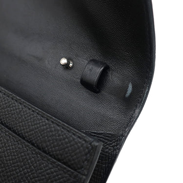 エルメス HERMES コンスタンス トゥーゴー ブラック ヴォーエプソン 長財布 シルバー金具 黒