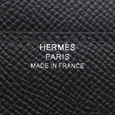 エルメス HERMES コンスタンス トゥーゴー ブラック ヴォーエプソン 長財布 シルバー金具 黒