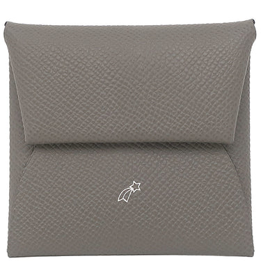 エルメス HERMES バスティア ヴェルソ グリメイヤー×ローズアザレ ヴォーエプソン コインケース シルバー金具 【PO品】 グレー ピンク バイカラー