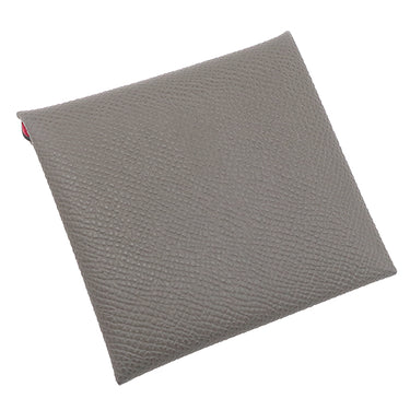 エルメス HERMES バスティア ヴェルソ グリメイヤー×ローズアザレ ヴォーエプソン コインケース シルバー金具 【PO品】 グレー ピンク バイカラー