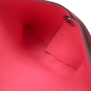 エルメス HERMES バスティア ヴェルソ グリメイヤー×ローズアザレ ヴォーエプソン コインケース シルバー金具 【PO品】 グレー ピンク バイカラー