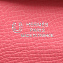 エルメス HERMES バスティア ヴェルソ グリメイヤー×ローズアザレ ヴォーエプソン コインケース シルバー金具 【PO品】 グレー ピンク バイカラー