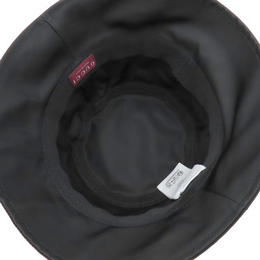 グッチ GUCCI ロゴ付き ナイロン バケットハット 813534 ブラック ナイロン 14039 ハット 黒