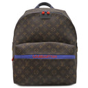 ルイヴィトン LOUIS VUITTON アポロ バックパック M43849 モノグラム モノグラムキャンバス レザー リュック・デイパック ゴールド金具 茶 青 メタリックブルー金具 キムジョーンズ