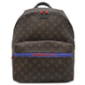 ルイヴィトン LOUIS VUITTON アポロ バックパック M43849 モノグラム モノグラムキャンバス レザー リュック・デイパック ゴールド金具 茶 青 メタリックブルー金具 キムジョーンズ