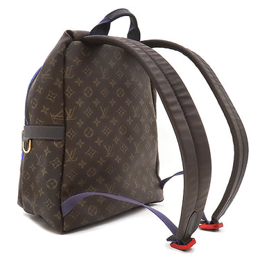 ルイヴィトン LOUIS VUITTON アポロ バックパック M43849 モノグラム モノグラムキャンバス レザー リュック・デイパック ゴールド金具 茶 青 メタリックブルー金具 キムジョーンズ