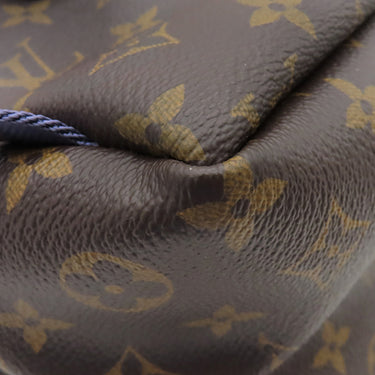 ルイヴィトン LOUIS VUITTON アポロ バックパック M43849 モノグラム モノグラムキャンバス レザー リュック・デイパック ゴールド金具 茶 青 メタリックブルー金具 キムジョーンズ