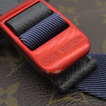 ルイヴィトン LOUIS VUITTON アポロ バックパック M43849 モノグラム モノグラムキャンバス レザー リュック・デイパック ゴールド金具 茶 青 メタリックブルー金具 キムジョーンズ