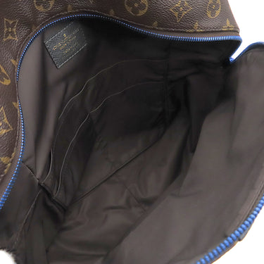 ルイヴィトン LOUIS VUITTON アポロ バックパック M43849 モノグラム モノグラムキャンバス レザー リュック・デイパック ゴールド金具 茶 青 メタリックブルー金具 キムジョーンズ