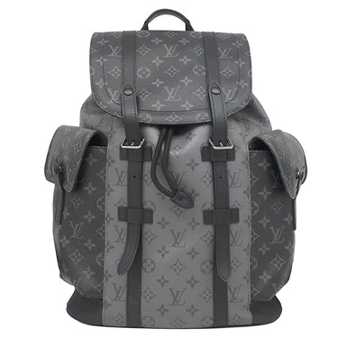 ルイヴィトン LOUIS VUITTON クリストファー PM M46331 モノグラムエクリプス レザー モノグラムエクリプスリバースキャンバス リュック・デイパック シルバー金具 黒 グレー バッグパック