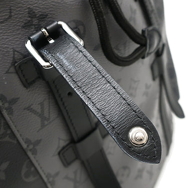 ルイヴィトン LOUIS VUITTON クリストファー PM M46331 モノグラムエクリプス レザー モノグラムエクリプスリバースキャンバス リュック・デイパック シルバー金具 黒 グレー バッグパック