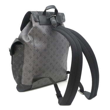 ルイヴィトン LOUIS VUITTON クリストファー PM M46331 モノグラムエクリプス レザー モノグラムエクリプスリバースキャンバス リュック・デイパック シルバー金具 黒 グレー バッグパック
